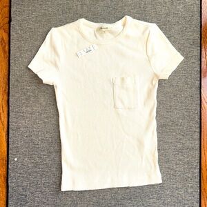 Madewell Ribbed Pocket T NWT